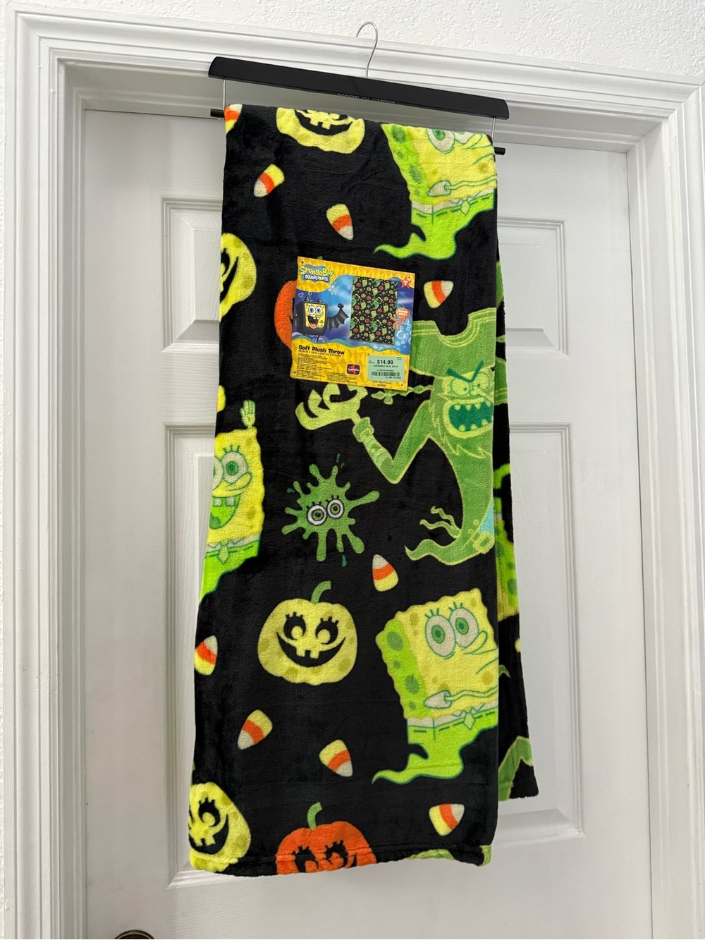 NEW SpongeBob SquarePants Halloween Throw Blanket 50”x70” Pirate Ghosts